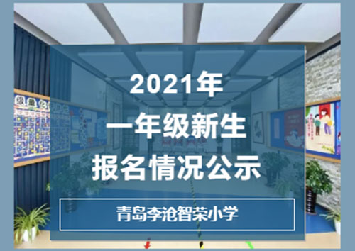 青島李滄智榮小學2021年一年級新生報名情況公示